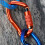 Ergonomic Auto Locking Carabiner for Secure and-Gray Red Head 7