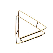 Elegant Metal Plate Rack For Countertop Storage Keep-Gold