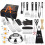 (137-piece set) Set di 40 utensili per barbecue da esterno con grembiule e clip 1