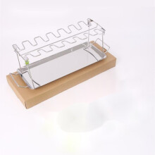 (Chicken Leg Rack Boxed (630g)) Portable Stainless Steel BBQ Grill Set w/ Drip Tray & Leg Frame