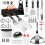 (30-piece set) Set di 40 utensili per barbecue da esterno con grembiule e clip 3