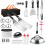 (30-piece set) Set di 40 utensili per barbecue da esterno con grembiule e clip 1