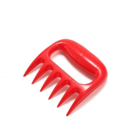 (Red) Bear Paw Meat Shredder Tool for BBQ & Camping
