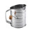 (Large) Stainless Steel Hand-Crank Flour Sifter with Scale, Single-Layer Mesh 1