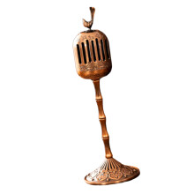 High Leg Incenses Burners Carving Bronze-Bronze claim to fa