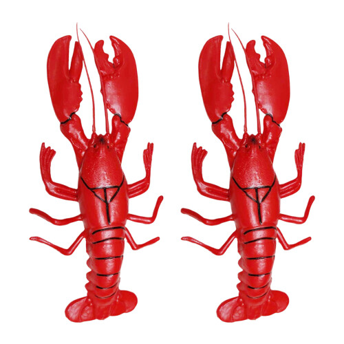 Durable ABS Materials Red Lobsters Replicas Party-L 2 pieces