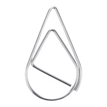 100 pièces trombones créatifs coloré mode bureau-Argent