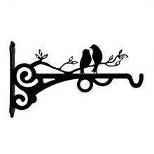 Elegant Bird Pattern Metal Hook For Hanging Plant-lovebirds