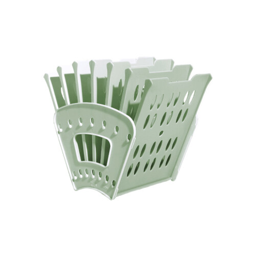 Plastic Books Stand for Display, Adjustable Bookends-Green S