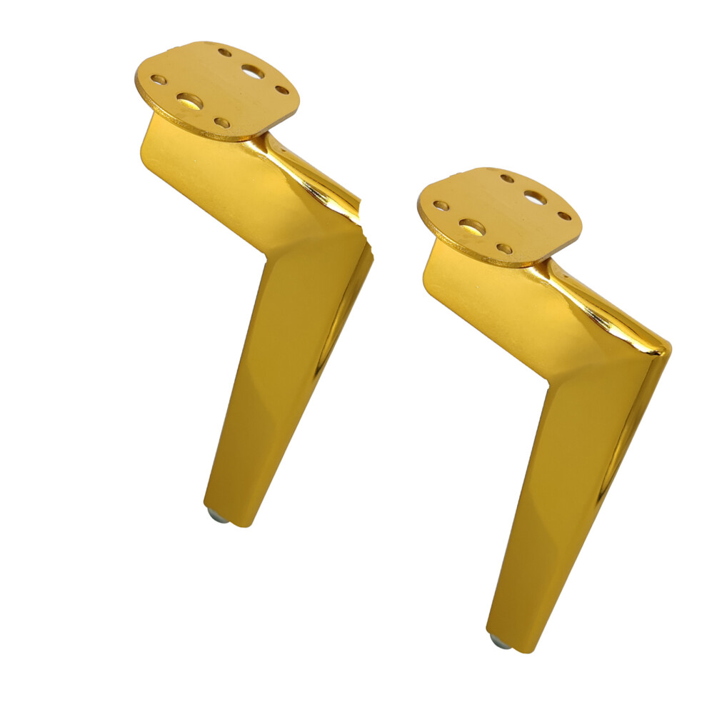 "7" Shaped Sofa Leg Metal Cabinet Feet For Heavy-Gold 12Cm 7696001877456