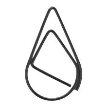 100 stuks bladwijzers papier bindmiddelen clip kleur mode-Zwart
