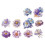 Decorative Scrapbooking Sticker Decorations-p urple mist stars 1