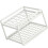 Practical Square Iron Holder With Compartments-White S 1