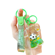 Porte-clés haut de Football Miniature mignon, paillettes-Vert