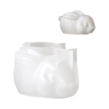 Wiederverwendbare Kaninchen-Kerzenhalter-Silikonform für