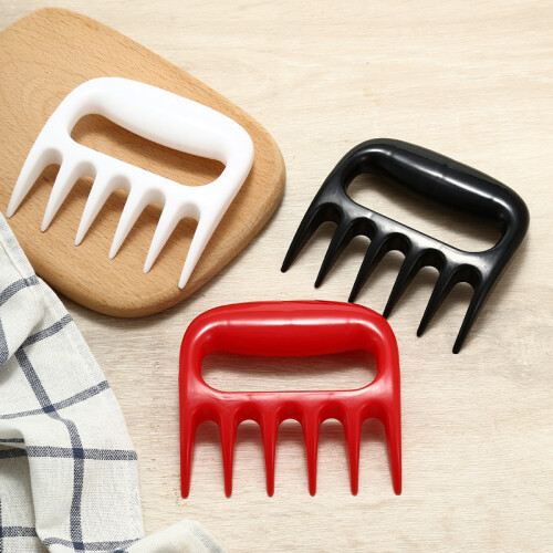 (Red) Bear Paw Meat Shredder Tool for BBQ & Camping 1