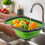 (Two-Piece Set D Series) Foldable Kitchen Sink Basket Set, Expandable Drain & Fruit Storage, Camping Tool 4