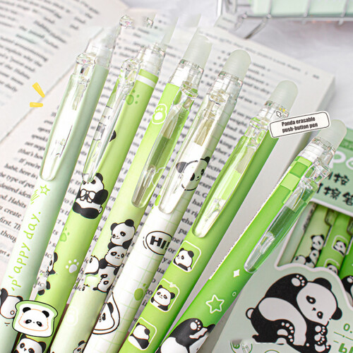 6-teiliger Neutralstift mit 0,5-mm-Spitze und Druckdesign,-1 2