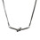 Collier chaîne serpent noué Unique et moderne en acier titane 2