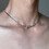 Collier chaîne serpent noué Unique et moderne en acier titane 6