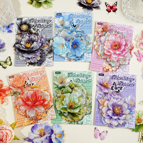Waterproof Decorative Sticker for Scrapbooking-Soft mist powder 2