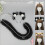 Accessoire de cheveux oreilles d'animaux doux de qualité-Noir 6