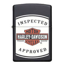 Zippo Harley Davidson Lighter Classic Logo Matt Black Windproof Fuel Refillable