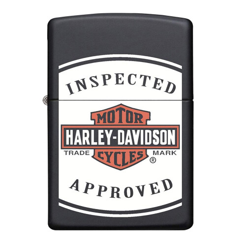 Zippo Zippo Harley Davidson Lighter Classic Logo Matt Black Windproof Fuel Refillable