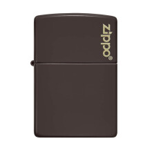 Zippo Lighter Classic Brown Zippo Logo Matte Windproof Flame Refillable Fuel