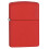Zippo Zippo Lighter Red Matte Regular Logo Fuel Refillable Windproof Flame Flip Top 3