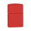 Zippo Zippo Lighter Red Matte Regular Logo Fuel Refillable Windproof Flame Flip Top 4