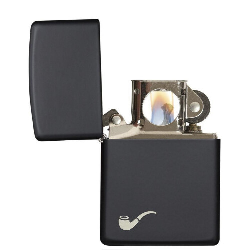 Zippo Zippo Pipe Matt Black Colour Design Windproof Flame Lighter Smoker Accessory 2