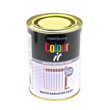 Paint Factory Colour It 300ml White Radiator Paint Quick Drying Gloss Finish