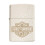 Zippo Zippo Harley Davidson Lighter Mercury Glass Effect Laser Engraved White Gold 2