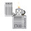 Zippo Zippo Harley Davidson Lighter Tyre Track White Matt Design Windproof Refillable 3