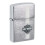 Zippo Zippo Harley Davidson Lighter Silver Brushed Chrome Logo Design Collectable New 1