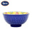 Dessert Bowl Set Stoneware Blue Mandala 12cm Snacks Pudding Bowl Decorative 6pcs 1