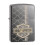 Zippo Zippo Harley Davidson Lighter Laser Engraved Chain Two Tone Black Ice Windproof 1