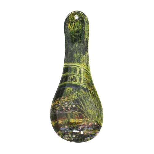 Spoon Rest Monet Artistic Design Tabletop Protection Melamine Kitchen Hygiene 1