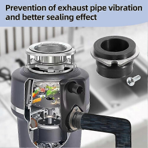 HK&Hanker 75499 Flex Coupler Garbage Disposal for Insinkerator,Flex Discharge Anti-Vibration Tailpipe Mount Coupling Replace 74085 1