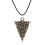 HK&Hanker Κολιέ Δράκου The Elder Scrolls Skyrim Δεινόσαυρος Vintage Τρίγωνο Morrowind Amulet Δερμάτιν 3