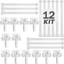 HK&Hanker Vertical Blind Replacement Part Plastic Vertical Blind Repair set for Curtain