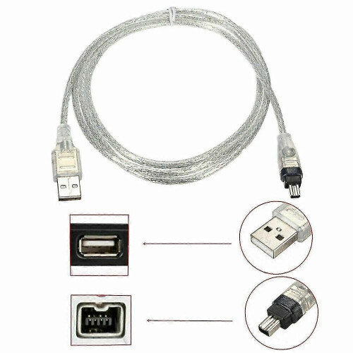 HK&Hanker 2026 FireWire IEEE 1394 HDV Camera Editing PC with Mini DV USB Compatible Data Cable 1