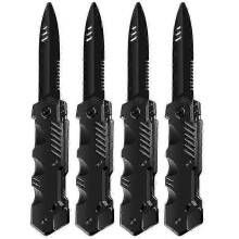 HK&Hanker AURA 4 stuks intrekbare messen speelgoed grappige truc gadget speelgoed verdwijnende dolk rekwisiet voor Halloweenfeest
