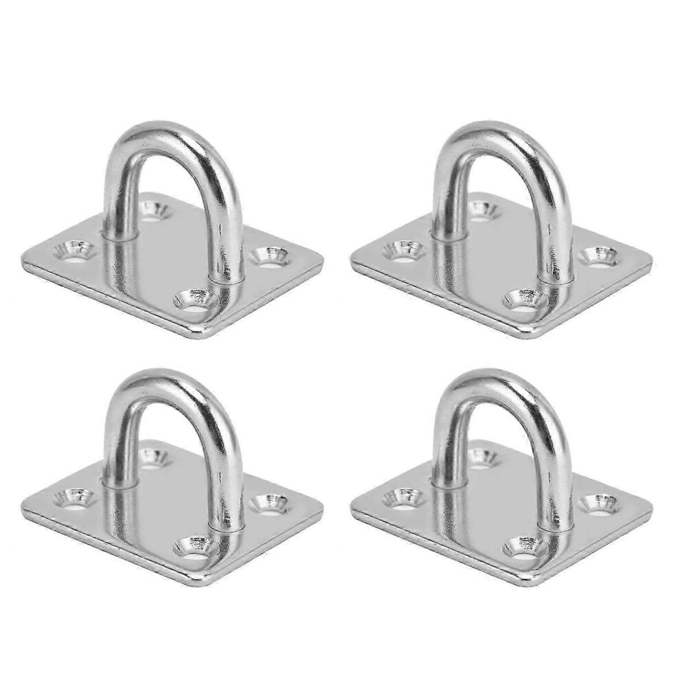 Hk&Hanker Eye Plate Eye Plate With Hook 4Pcs Eye Plate With Enclosed Hook 304 Stainless 9408048595877