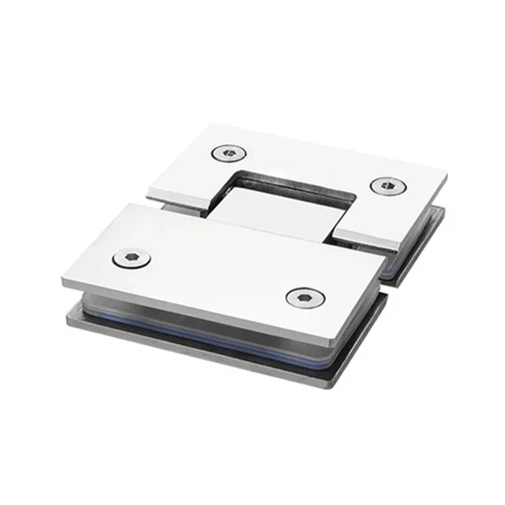 304 Stainless Steel Door Hinge - 180 Degree Bilateral Clip For Shower Glass B 6032266583052