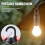 Ηλιακό φανάρι κάμπινγκ LED & επαναφορτιζόμενο φως σκηνής USB, φορητή κρεμαστή 2