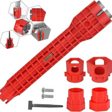 Sink Faucet Wrench, Basin Faucet Wrench, Sink Installation Tools, for Toilets, Bathrooms and Kitchens
