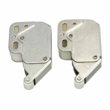 2 Pcs Spring Loaded Cabinet Push Latch Mini Tip Cupboard Catch for Caravan Boat 32mm Durable Metal