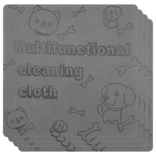 MABCIRY 4 Pack PVA Cleaning Cloths, Reusable Streak Towel for Windows Glass Kitchen Furniture